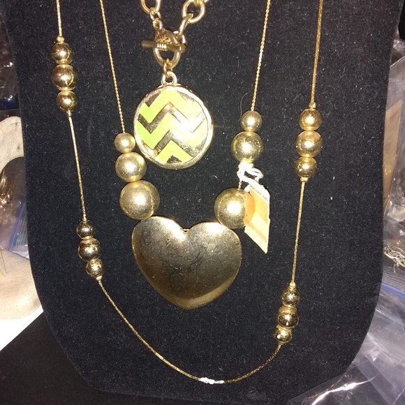 LUXURIOUS!/ 11 LOT GOLDEN MIXED JEWELRY - Picture 2 of 12